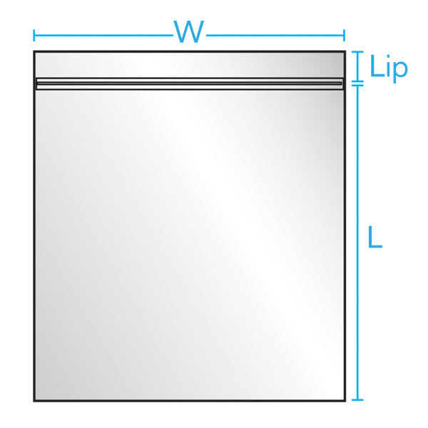 Reclosable Clear Line Poly Bags - 9" x 12", 4 MIL