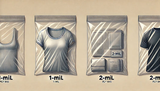 What is the difference between 1 mil and 2 mil poly bags?